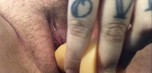 I was so wet from watching porn I HAD to fuck myself a little